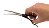 Picture of Yento Sparkle Series Curved Scissors Black 16.5cm